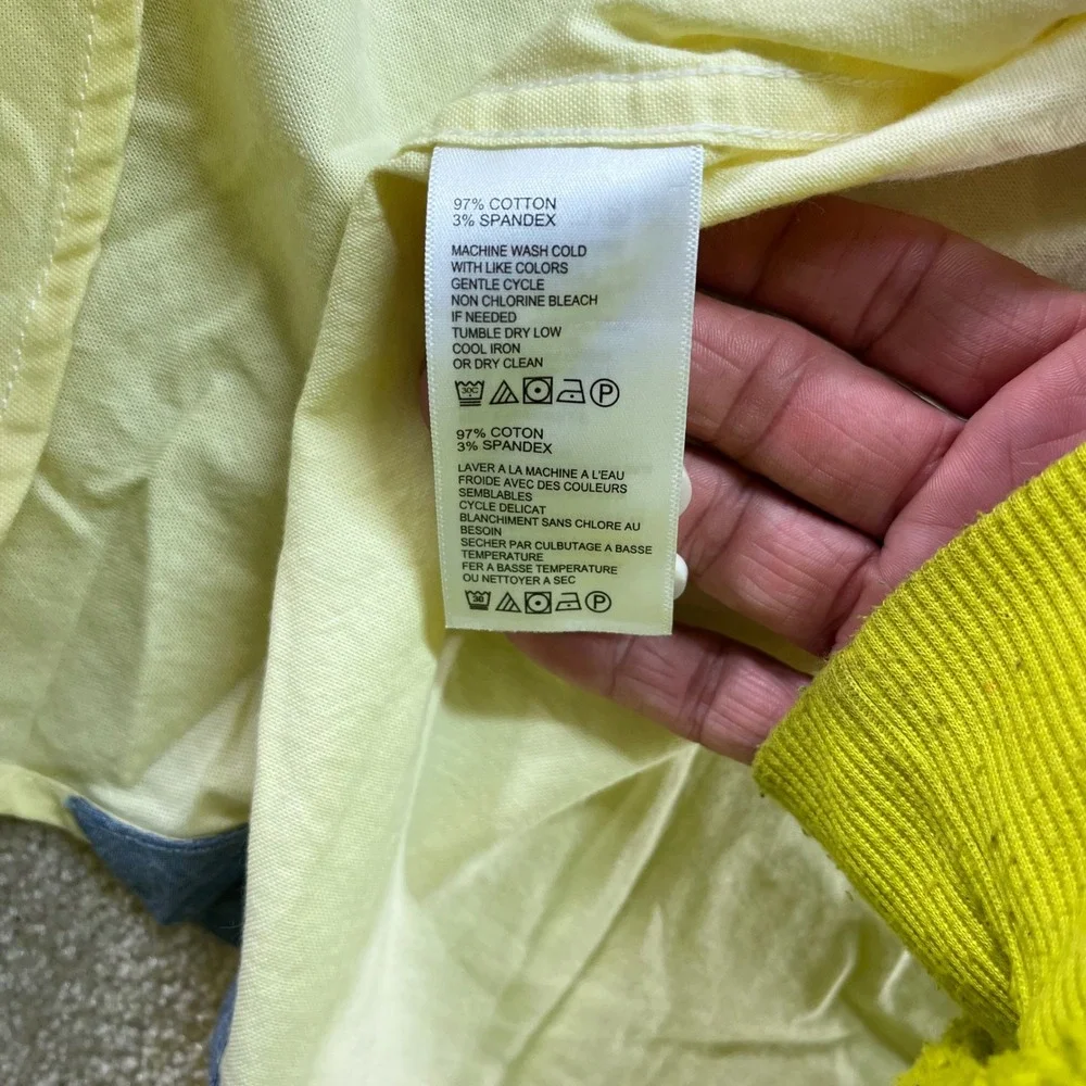 Tommy Bahama Button Down Mens 3XL Yellow Long Sleeve Oxford Shirt‎ NWT